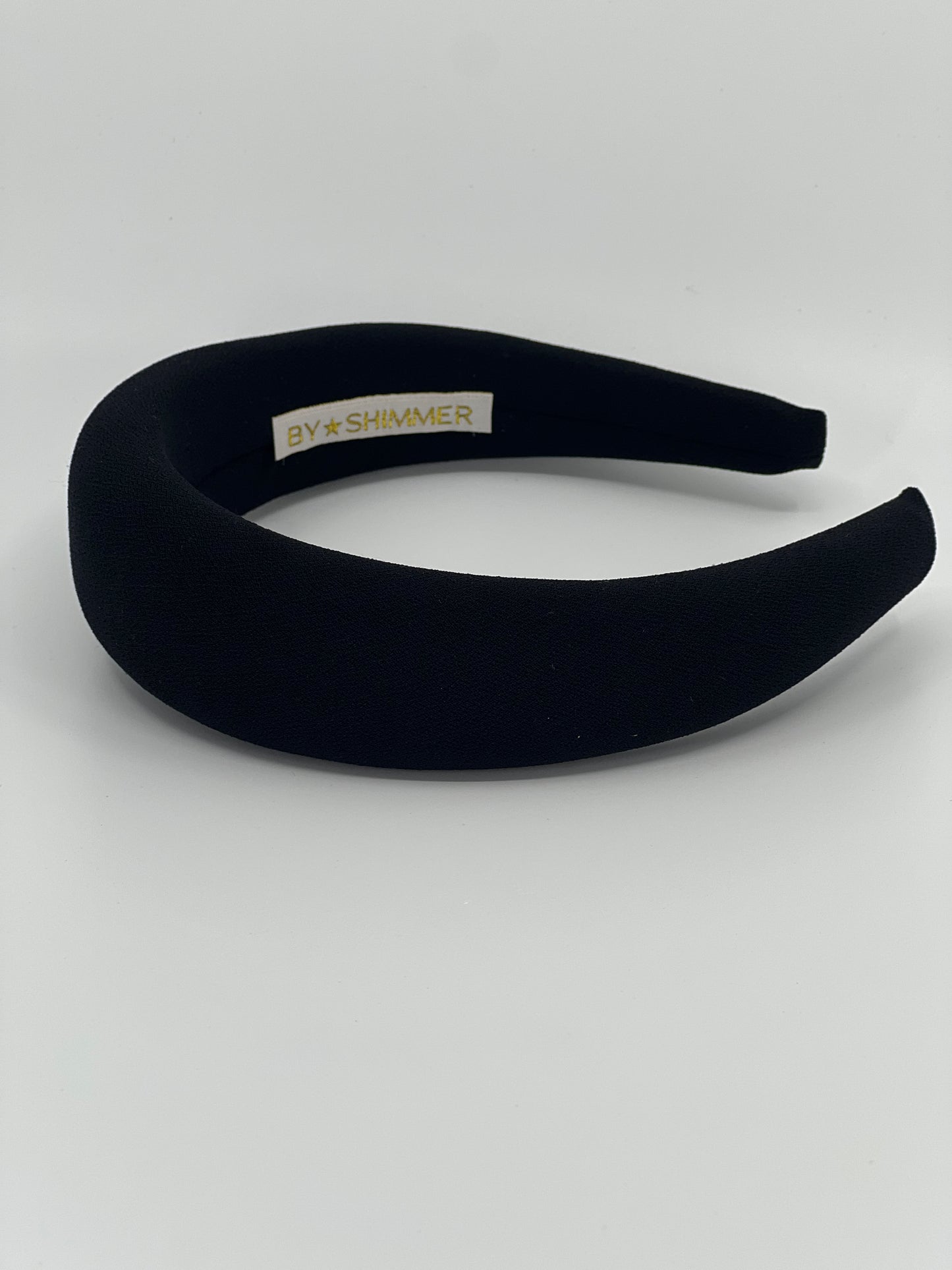 Black Luxury Padded Headband - BY⭑SHIMMER