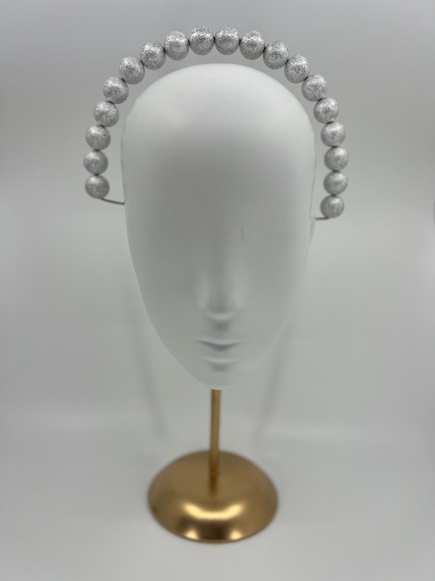 Silver Beaded Halo Headpiece - BY⭑SHIMMER