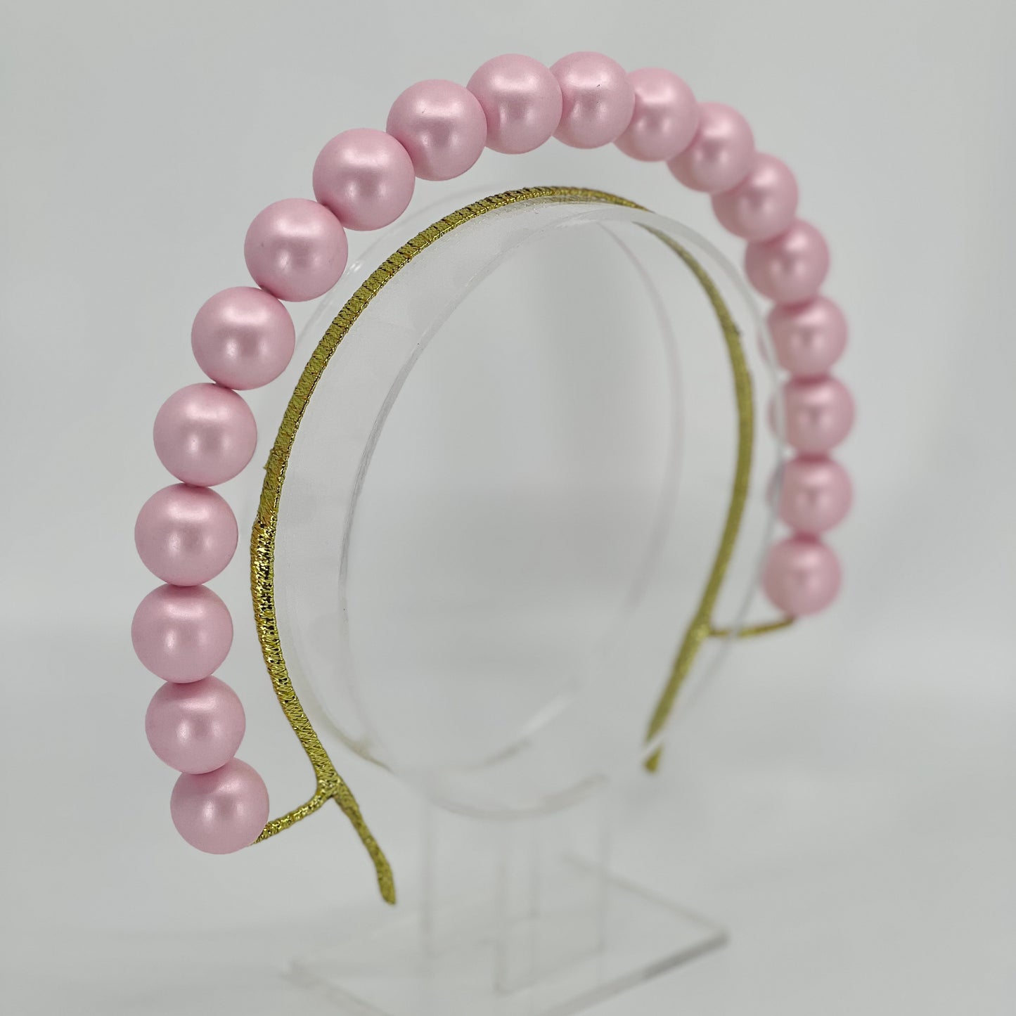 Pale Pink Beaded Halo Headpiece - BY⭑SHIMMER