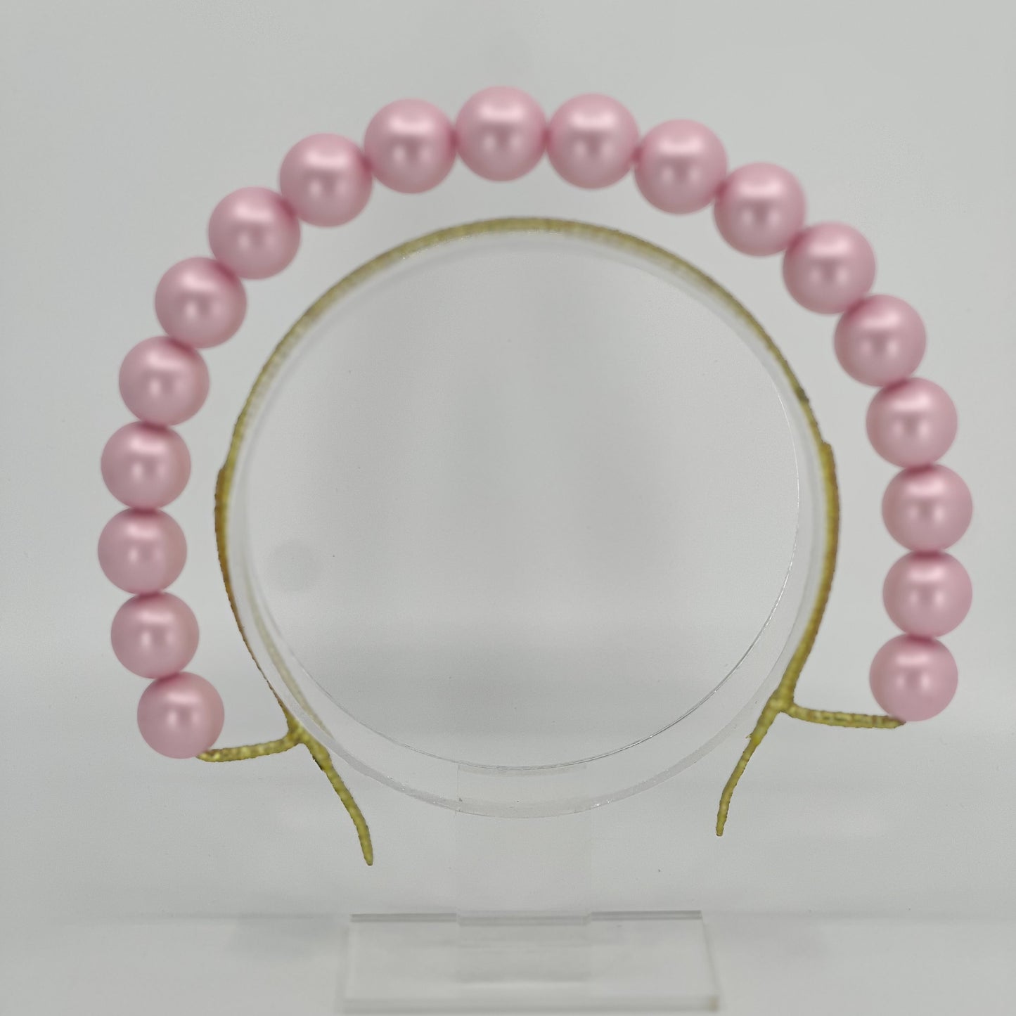 Pale Pink Beaded Halo Headpiece - BY⭑SHIMMER