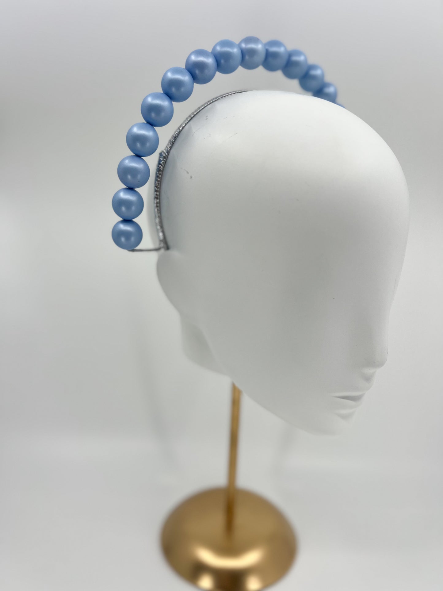 Pale Blue Beaded Halo Headpiece - BY⭑SHIMMER