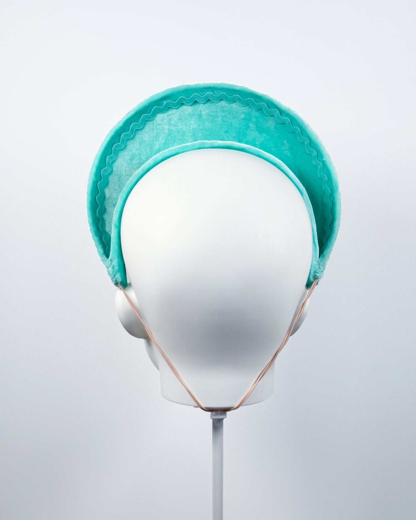 Aqua Velvet Halo with Swarovski Crystals - BY⭑SHIMMER