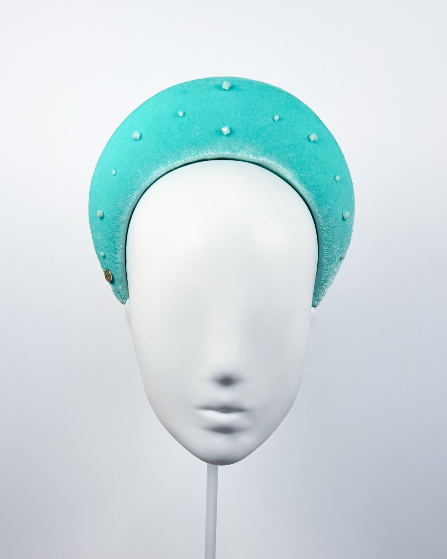 Aqua Velvet Halo with Swarovski Crystals - BY⭑SHIMMER