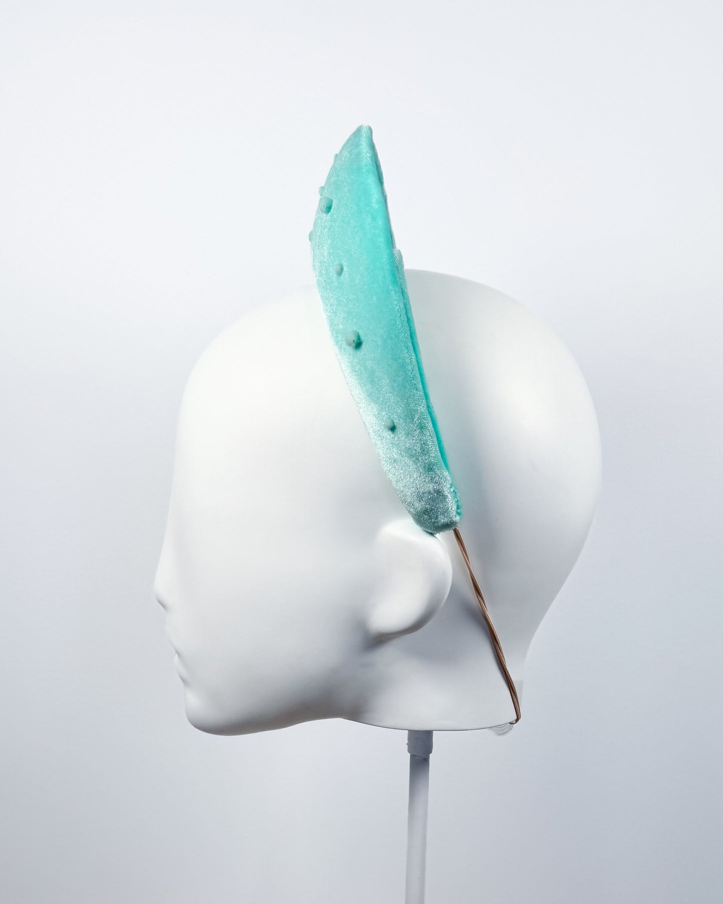 Aqua Velvet Halo with Swarovski Crystals - BY⭑SHIMMER