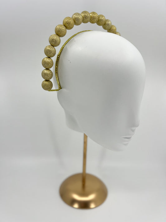 Gold Beaded Halo Headpiece - BY⭑SHIMMER