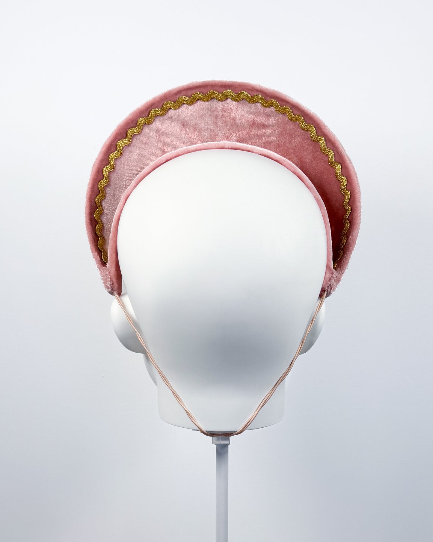 Blush Pink Velvet Halo with Gold Stars - BY⭑SHIMMER