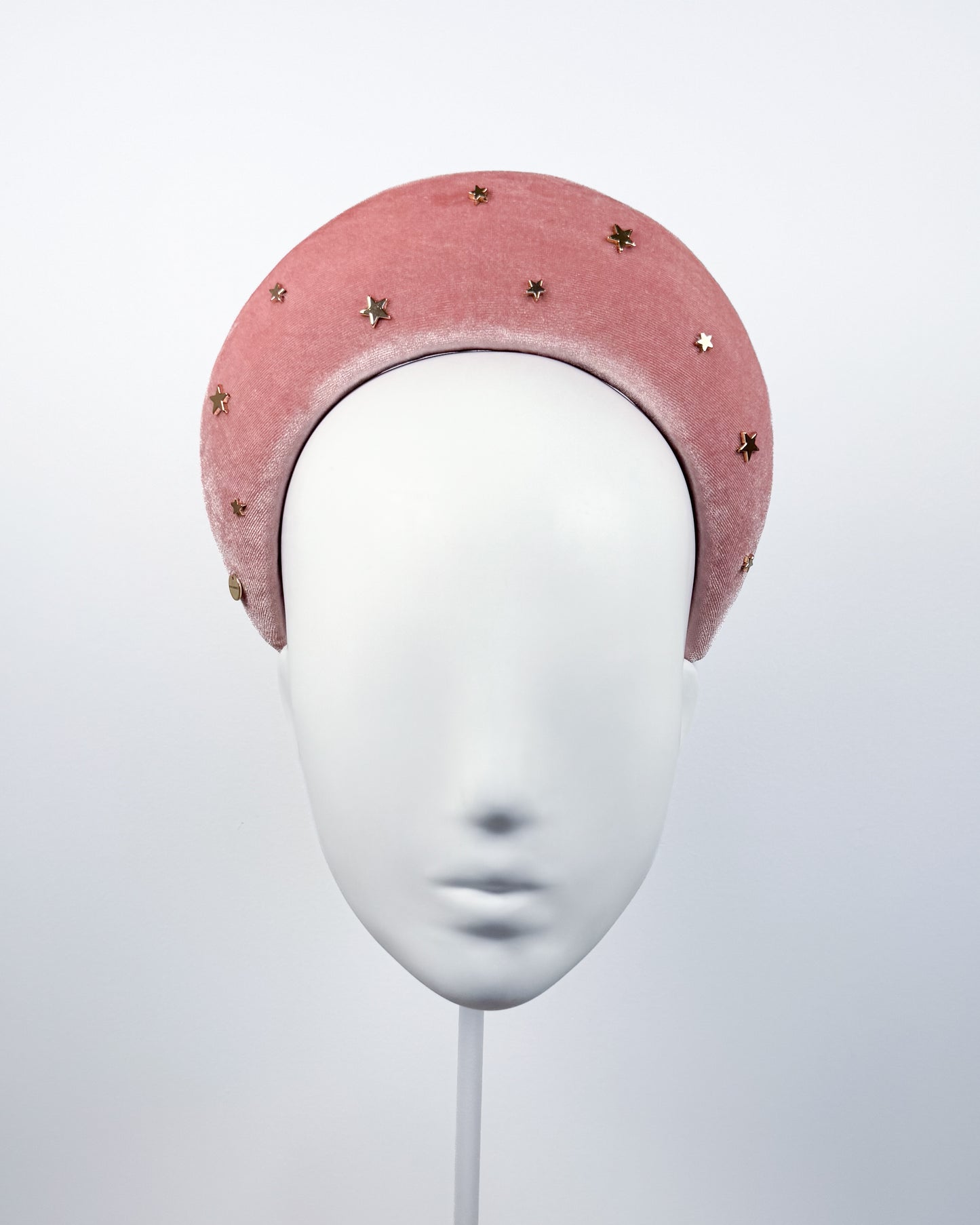 Blush Pink Velvet Halo with Gold Stars - BY⭑SHIMMER