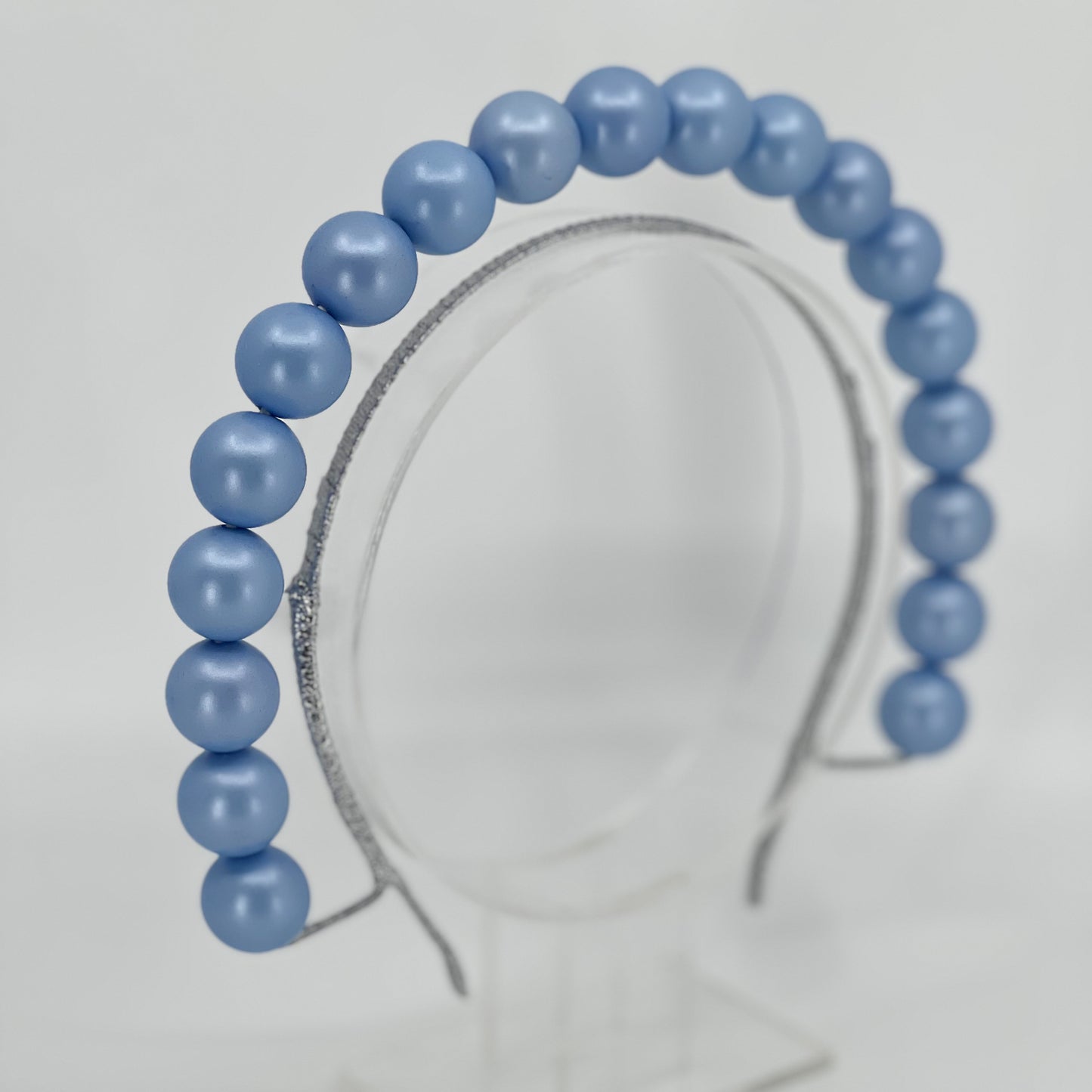 Pale Blue Beaded Halo Headpiece - BY⭑SHIMMER