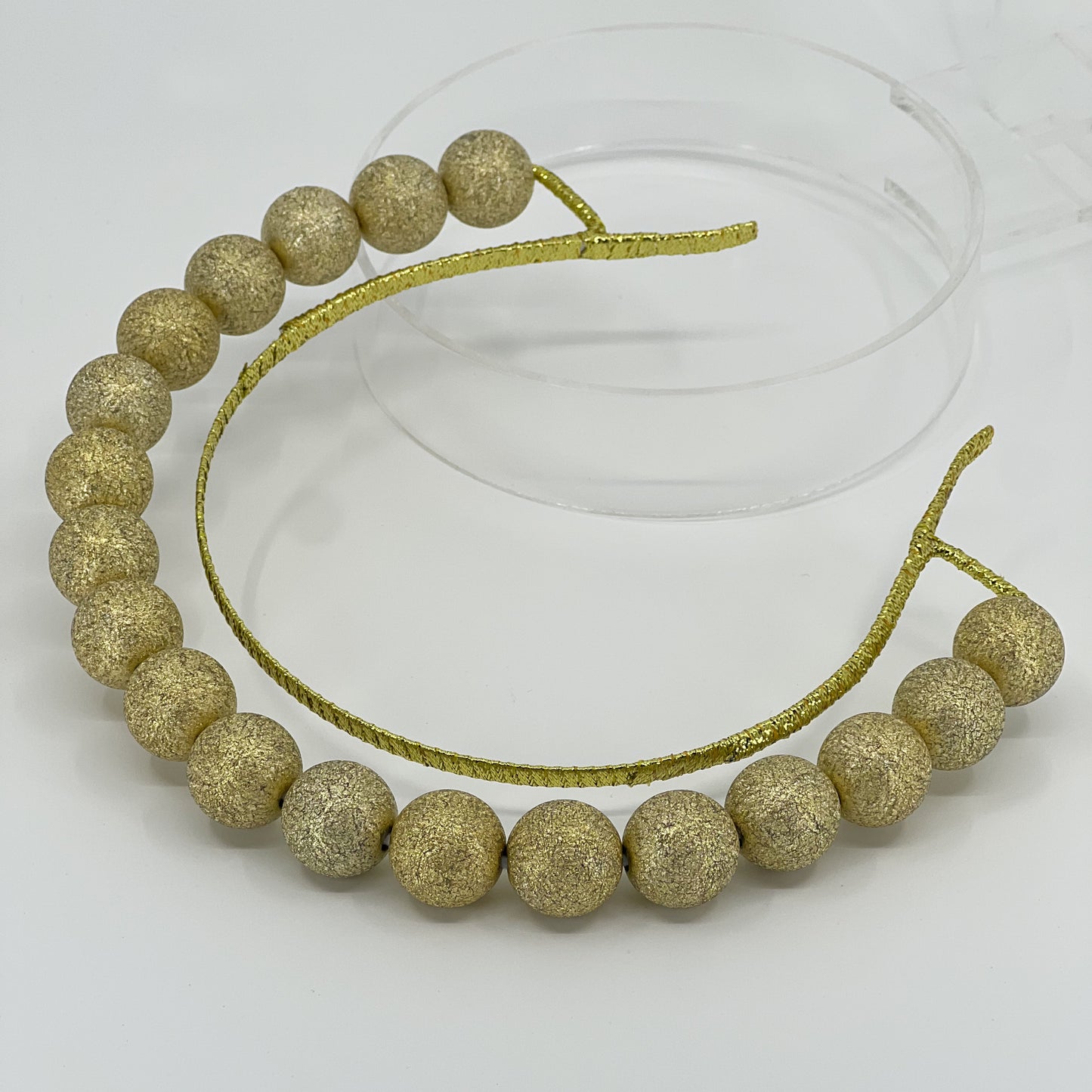 Gold Beaded Halo Headpiece - BY⭑SHIMMER