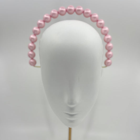 Pale Pink Beaded Halo Headpiece - BY⭑SHIMMER
