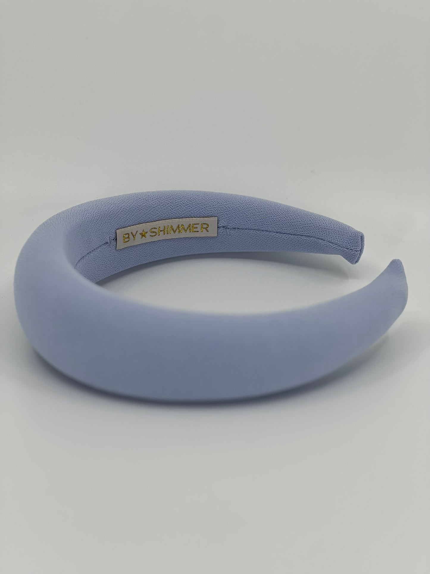 Pale Blue Luxury Padded Headband - BY⭑SHIMMER
