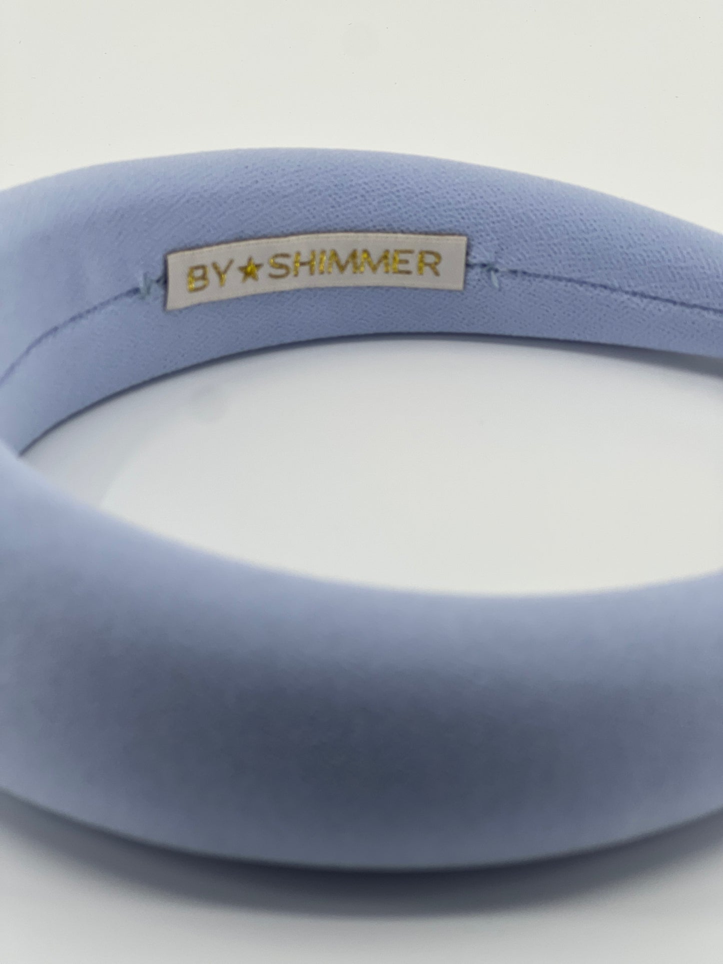 Pale Blue Luxury Padded Headband - BY⭑SHIMMER