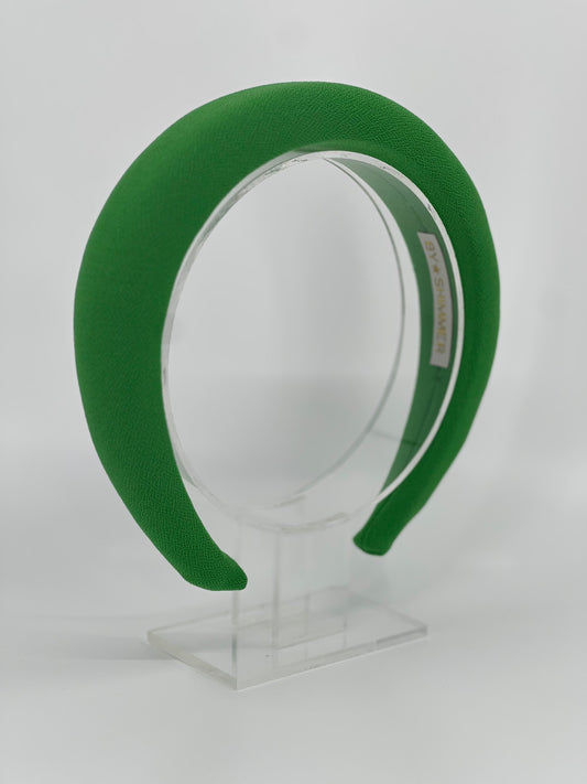 Green Luxury Padded Headband - BY⭑SHIMMER