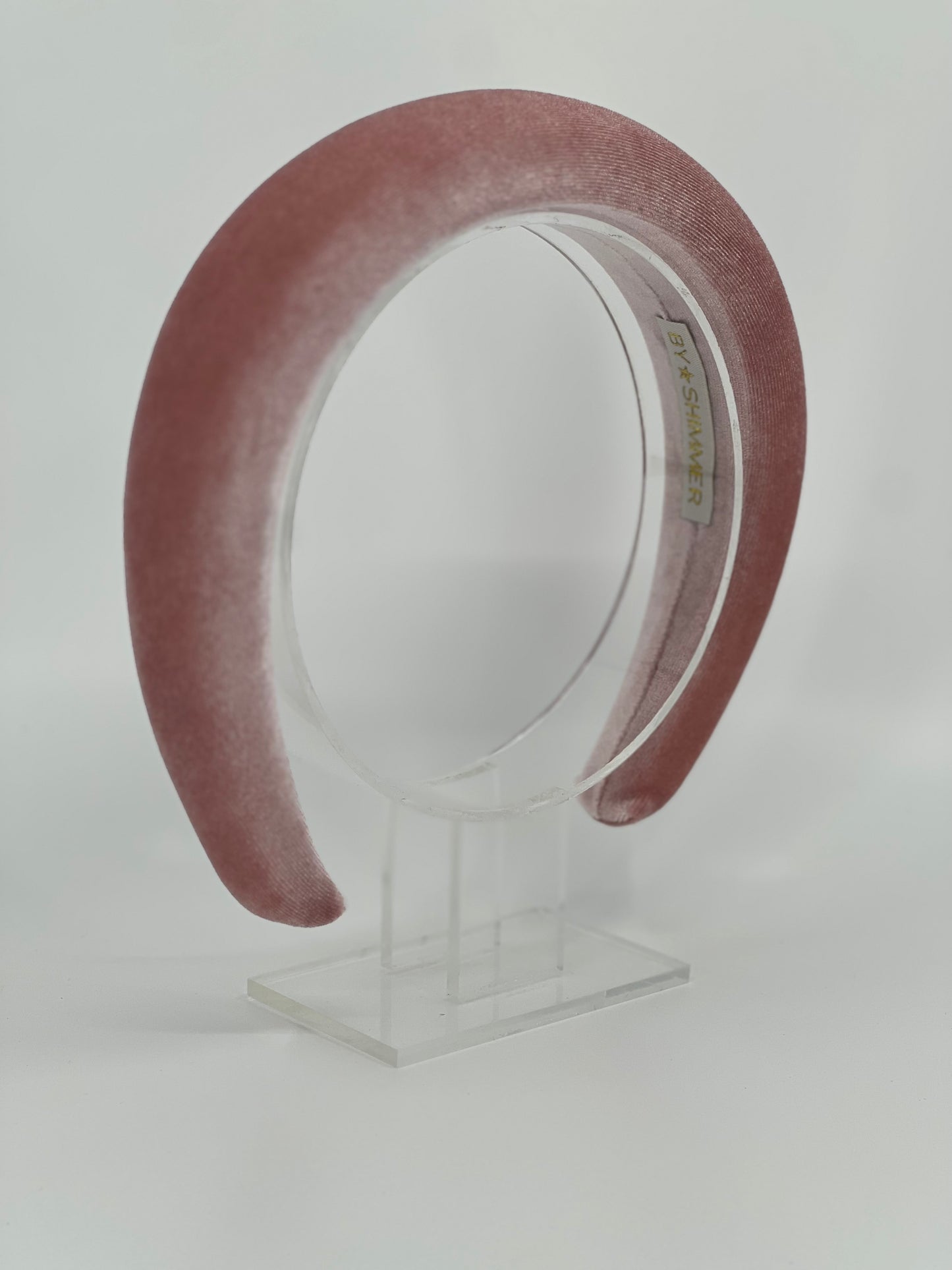 Blush Pink Luxury Velvet Padded Headband - BY⭑SHIMMER