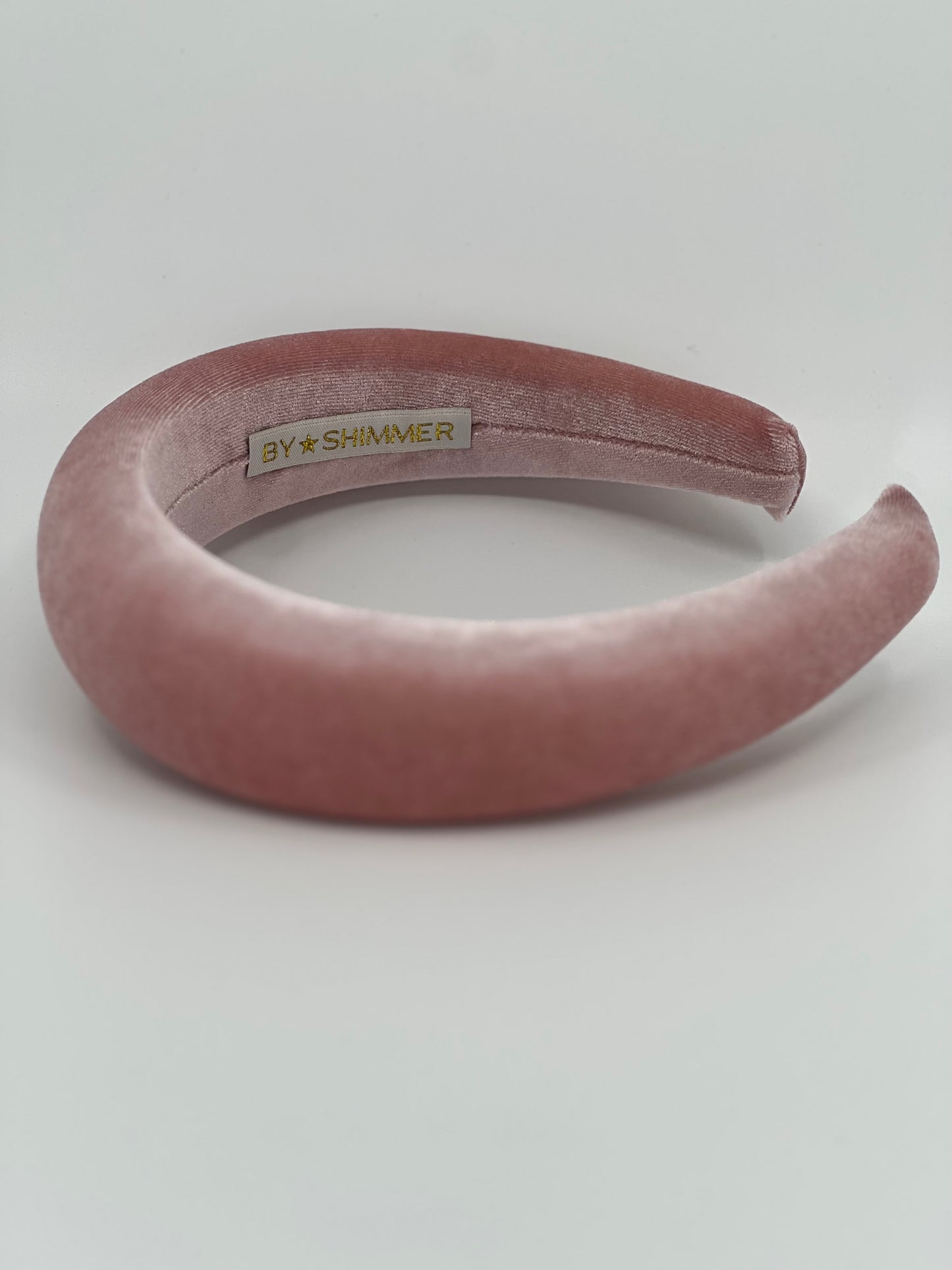 Blush Pink Luxury Velvet Padded Headband - BY⭑SHIMMER