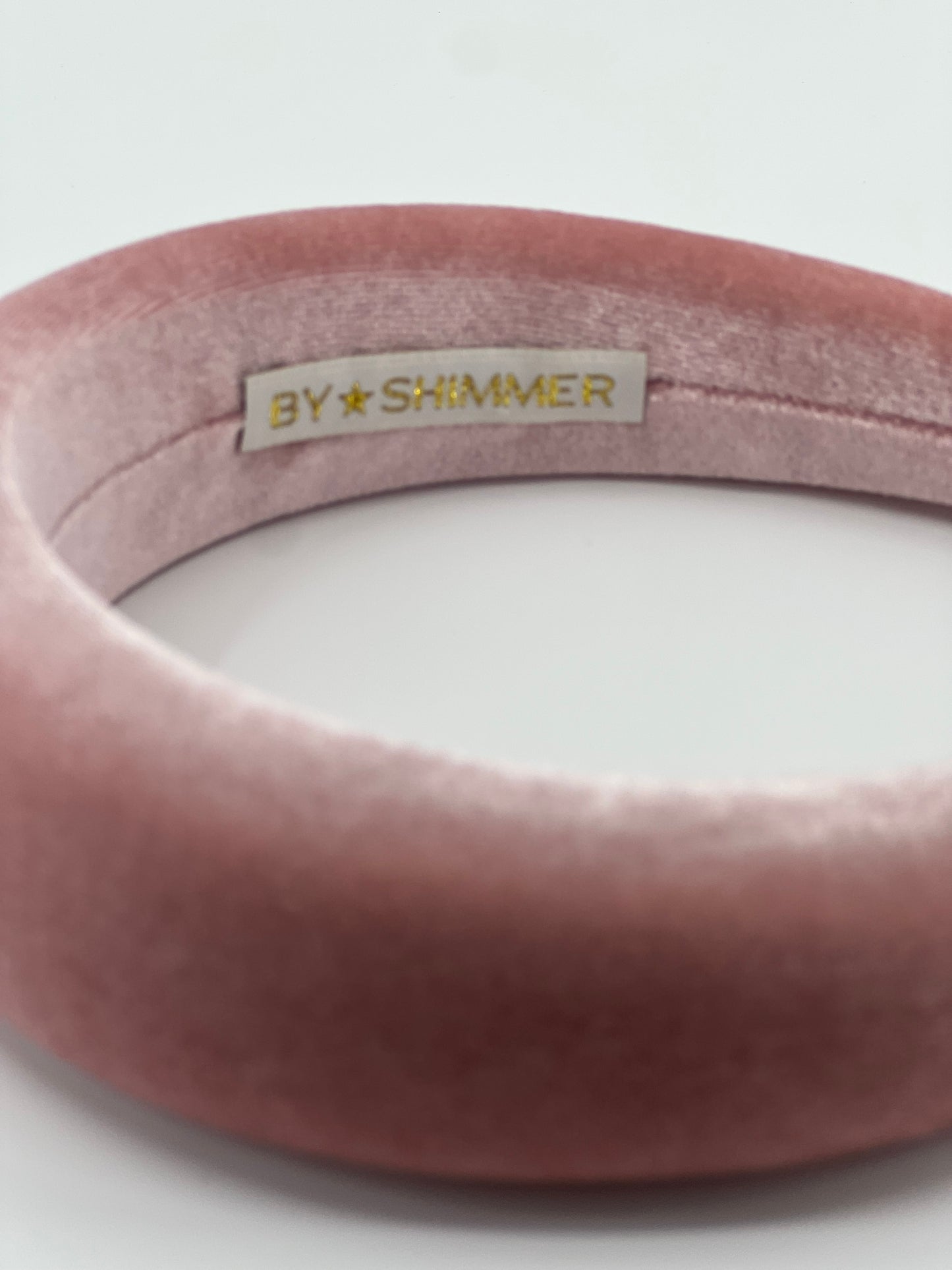 Blush Pink Luxury Velvet Padded Headband - BY⭑SHIMMER