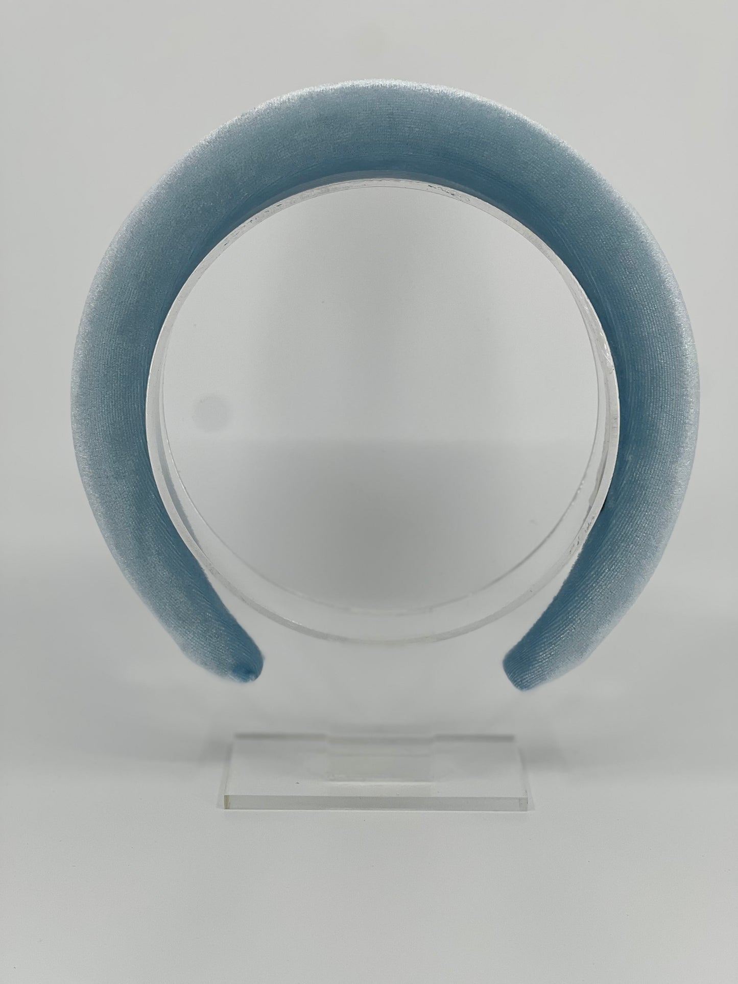 Pale Blue Luxury Velvet Padded Headband - BY⭑SHIMMER