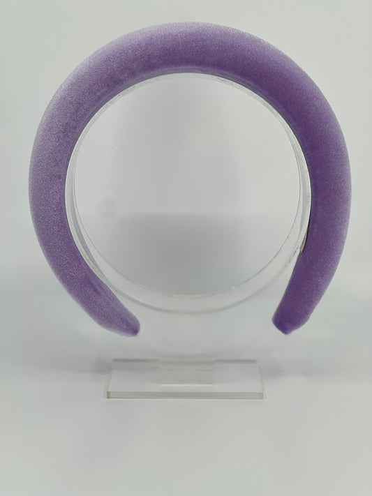Pastel Purple Luxury Velvet Padded Headband - BY⭑SHIMMER