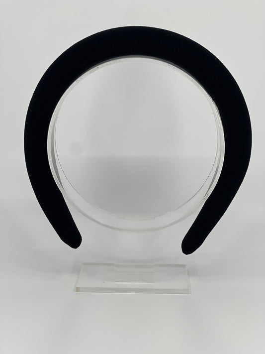Black Luxury Padded Headband - BY⭑SHIMMER