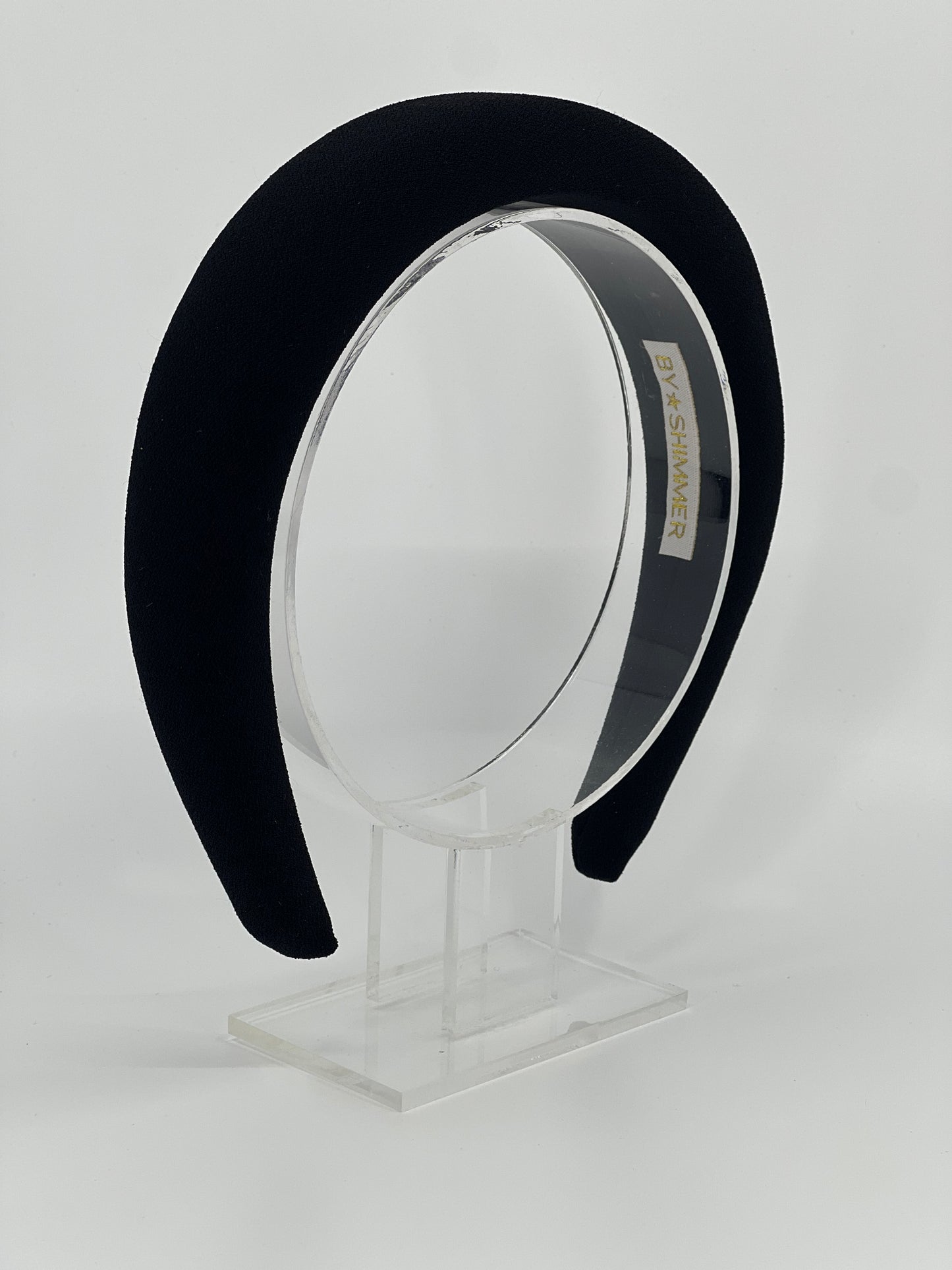 Black Luxury Padded Headband - BY⭑SHIMMER