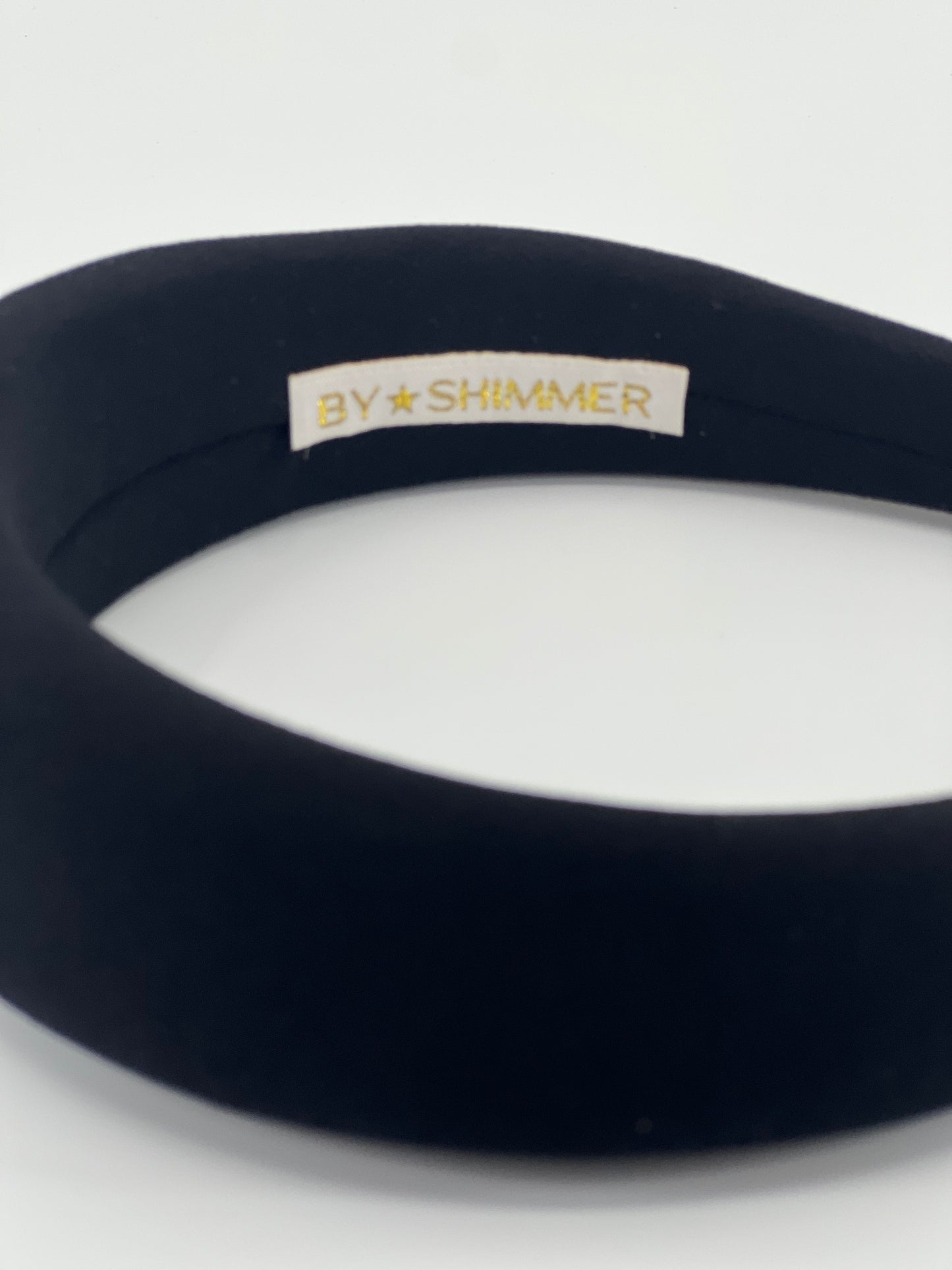 Black Luxury Padded Headband - BY⭑SHIMMER