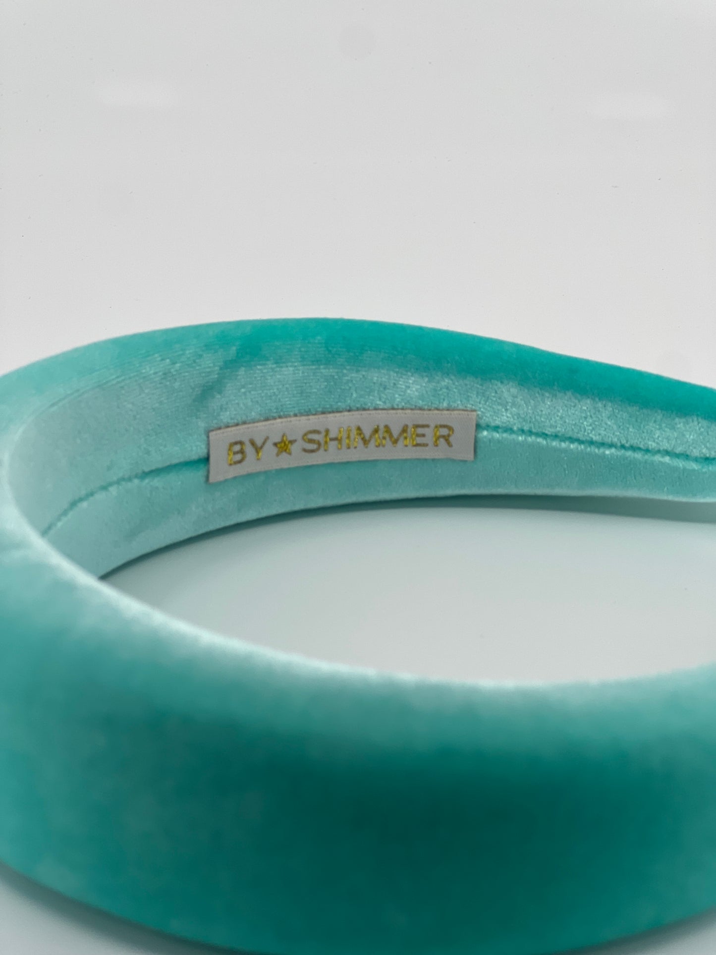 Aqua Luxury Velvet Padded Headband - BY⭑SHIMMER