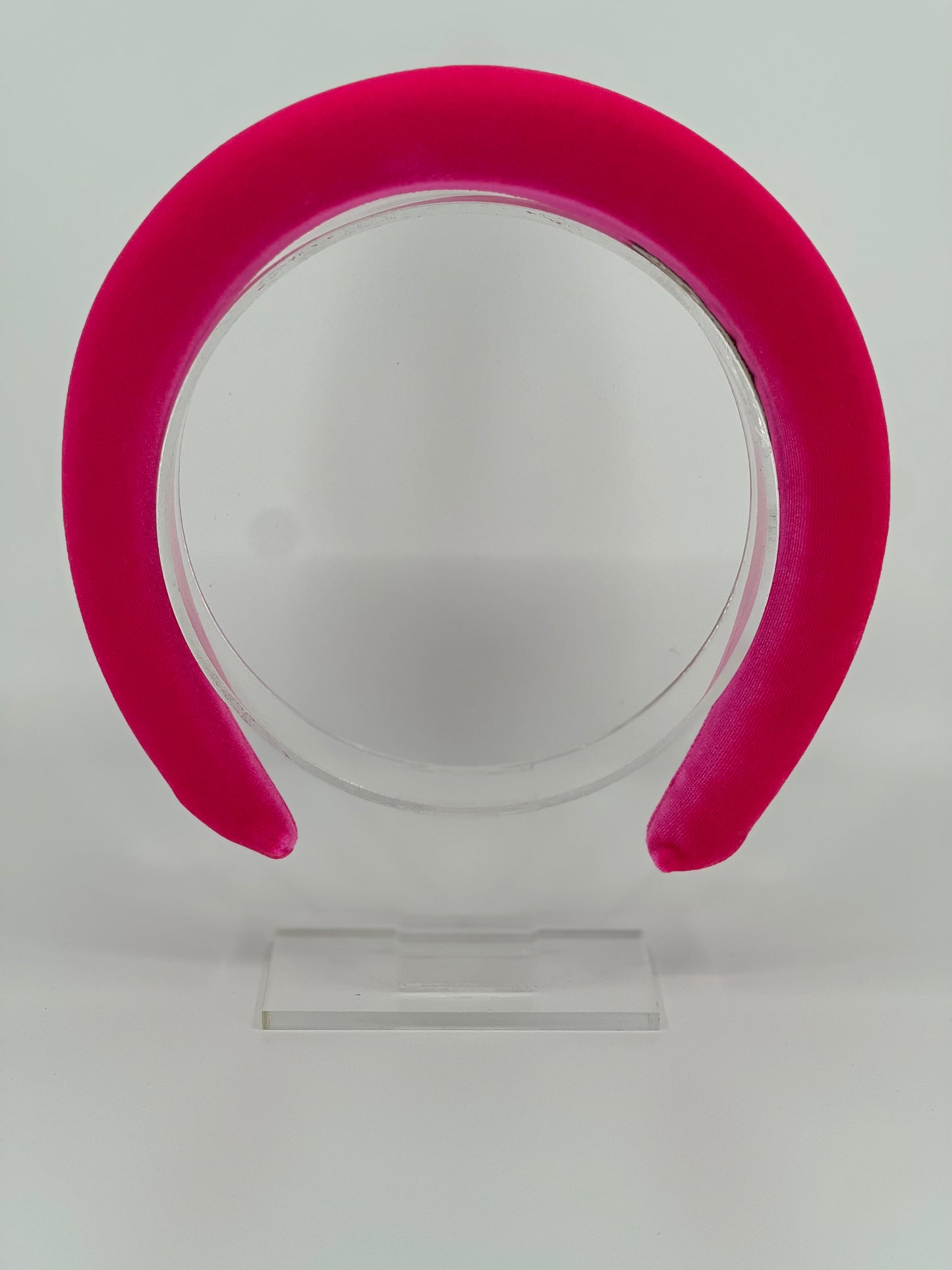 Hot Pink Luxury Velvet Padded Headband - BY⭑SHIMMER