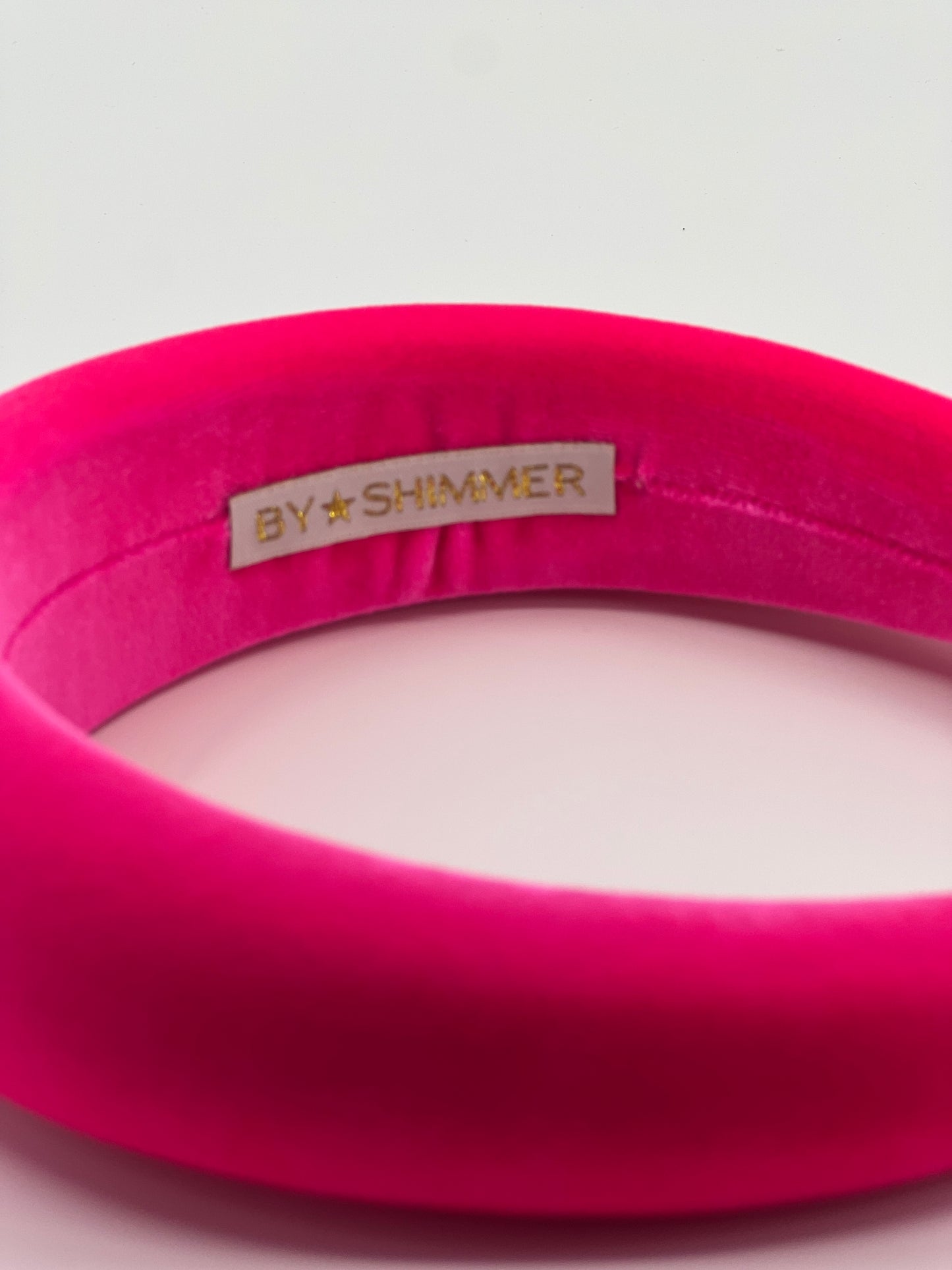 Hot Pink Luxury Velvet Padded Headband - BY⭑SHIMMER