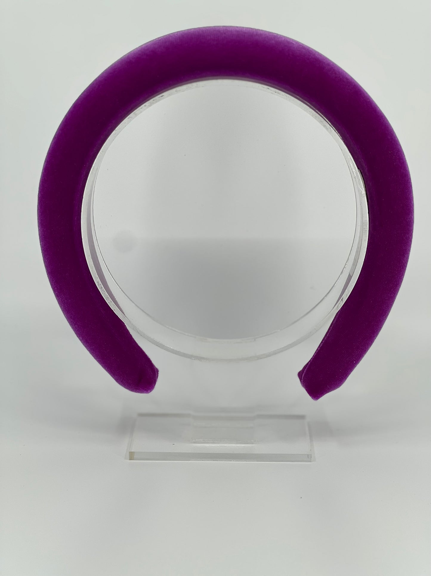 Fuchsia Luxury Velvet Padded Headband - BY⭑SHIMMER