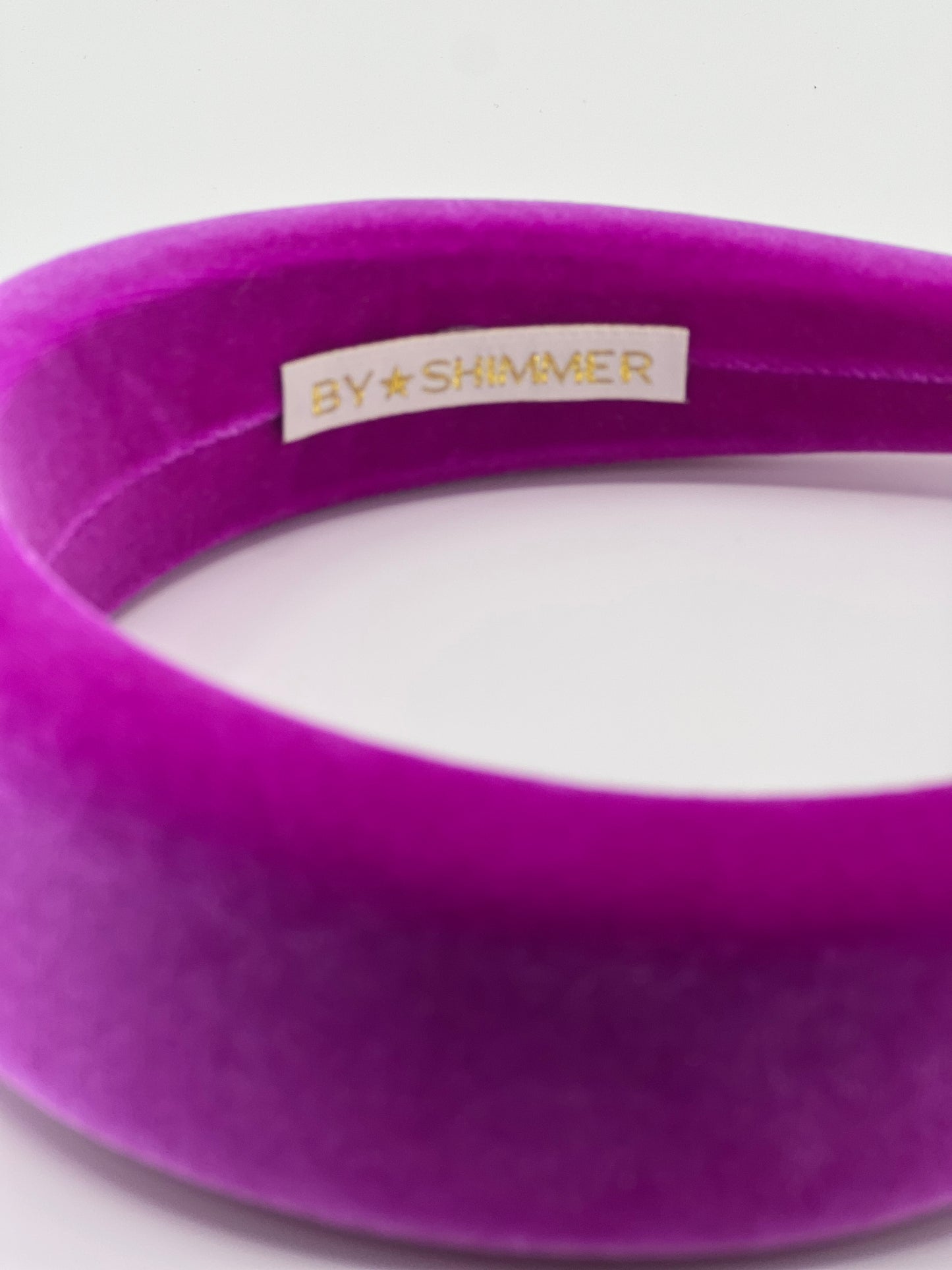 Fuchsia Luxury Velvet Padded Headband - BY⭑SHIMMER