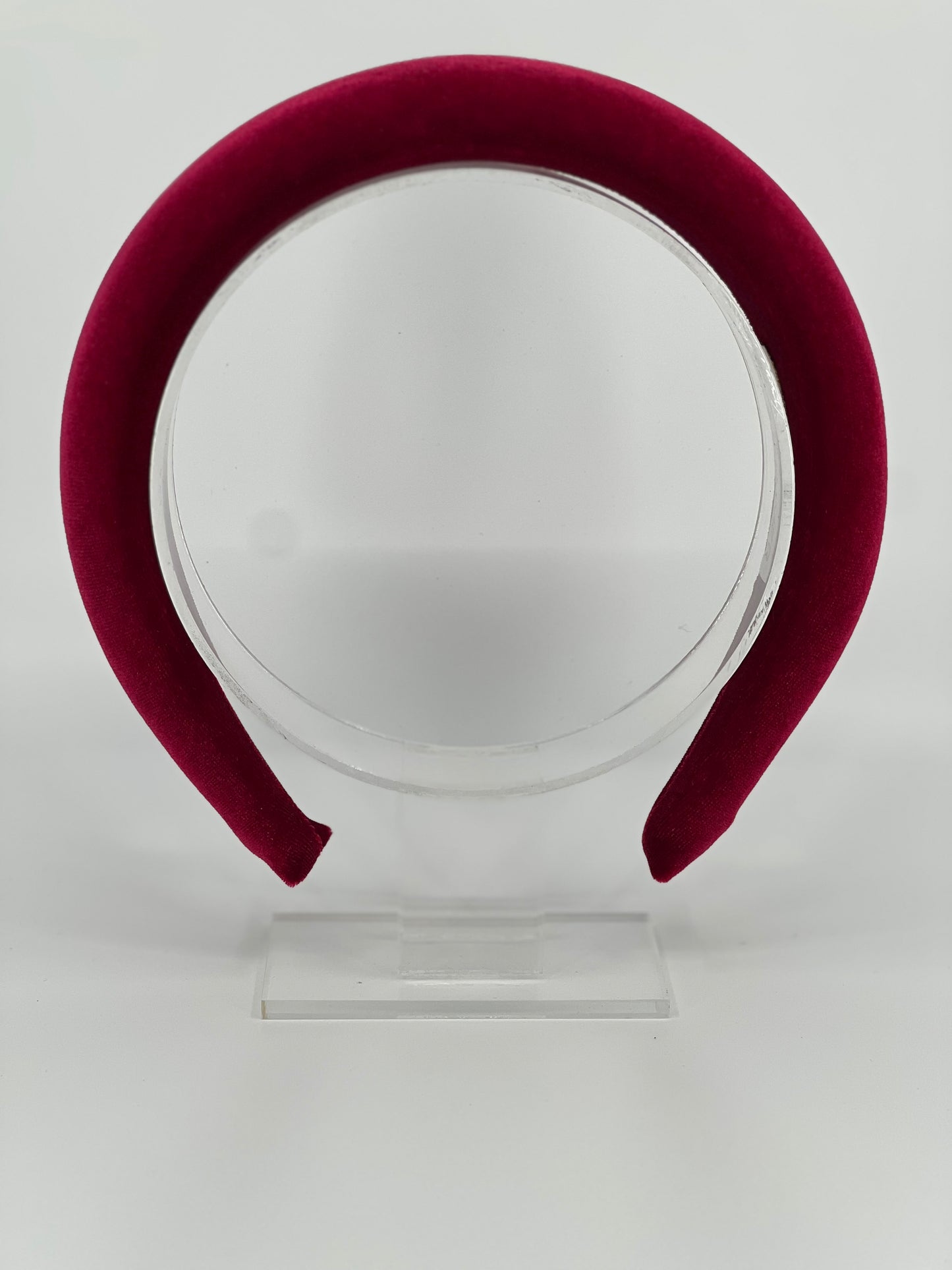 Red Luxury Velvet Padded Headband - BY⭑SHIMMER