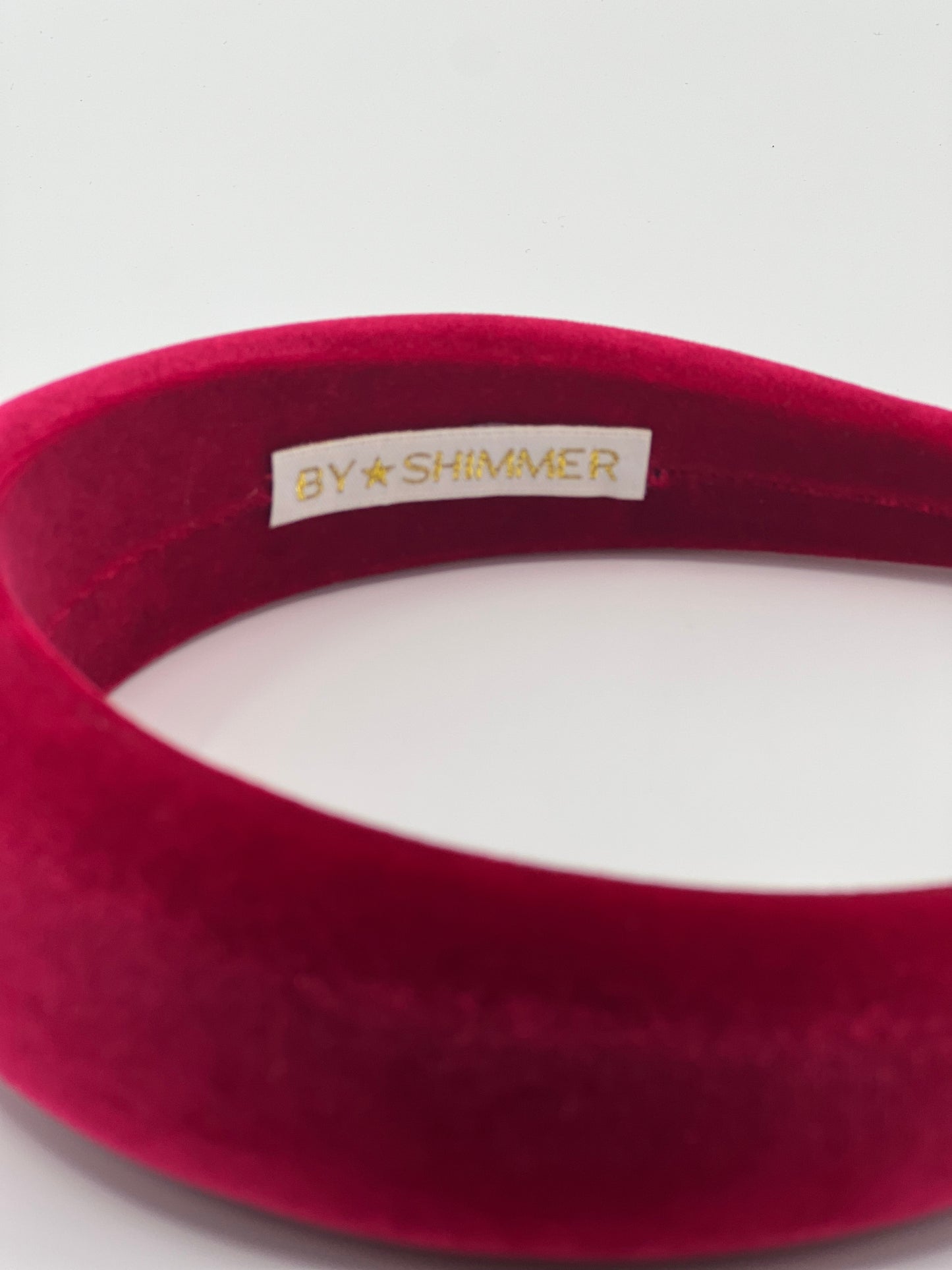 Red Luxury Velvet Padded Headband - BY⭑SHIMMER