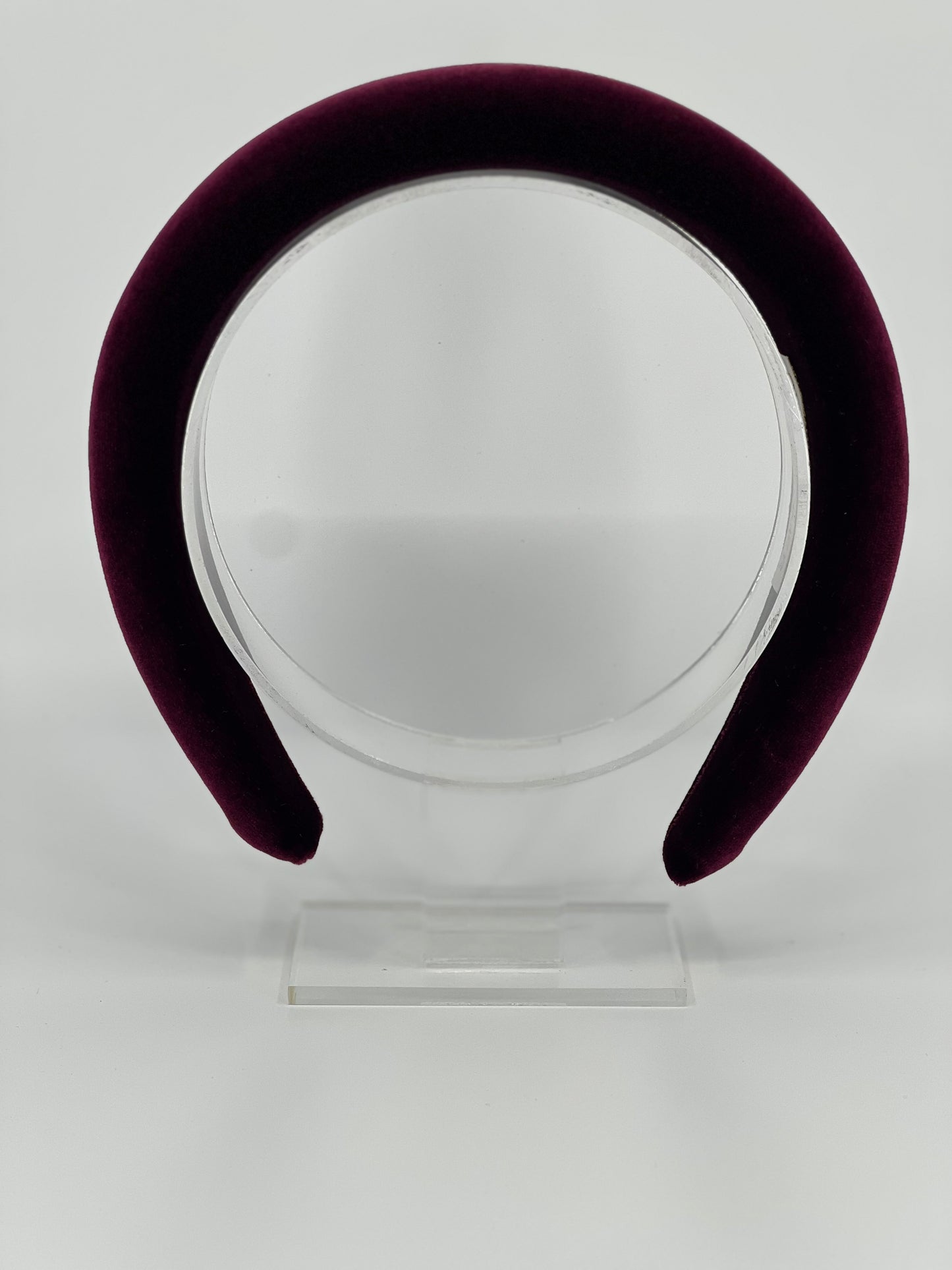 Burgundy Luxury Velvet Padded Headband - BY⭑SHIMMER