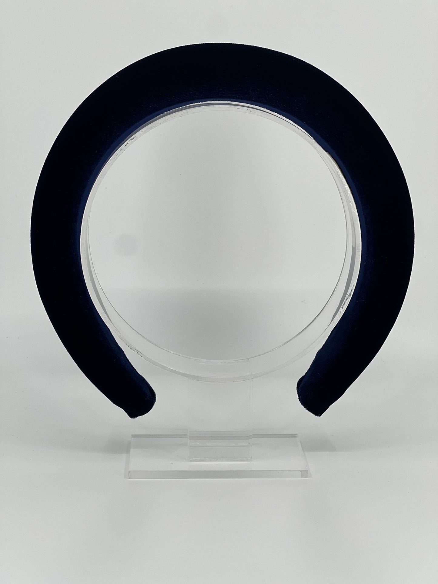 Navy Luxury Velvet Padded Headband - BY⭑SHIMMER