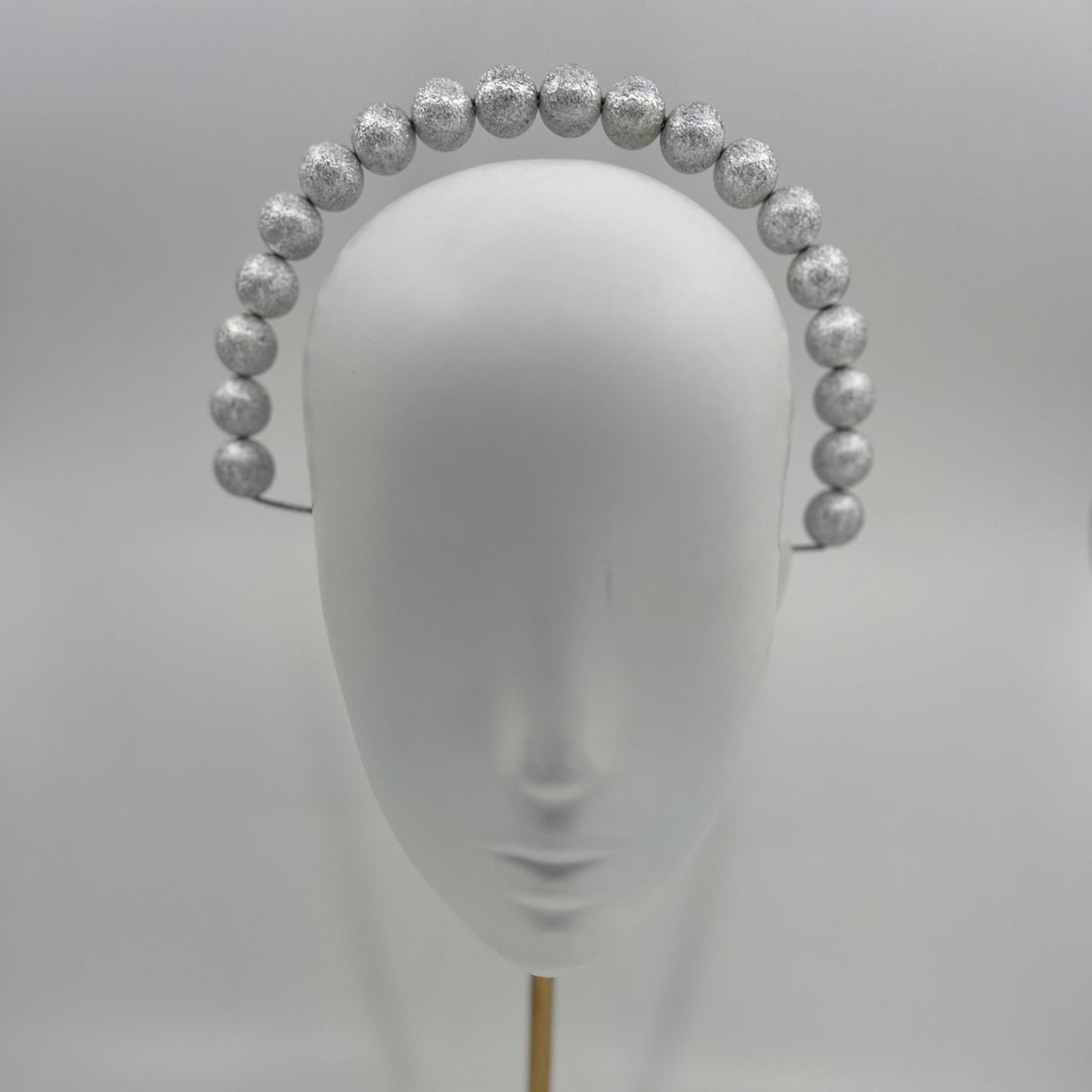 Silver Beaded Halo Headpiece - BY⭑SHIMMER