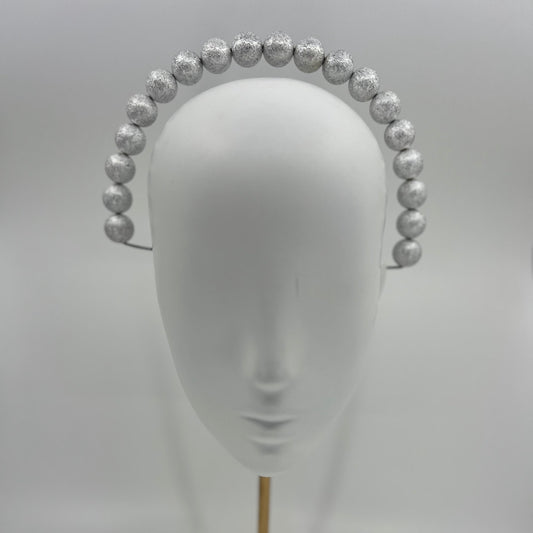 Silver Beaded Halo Headpiece - BY⭑SHIMMER