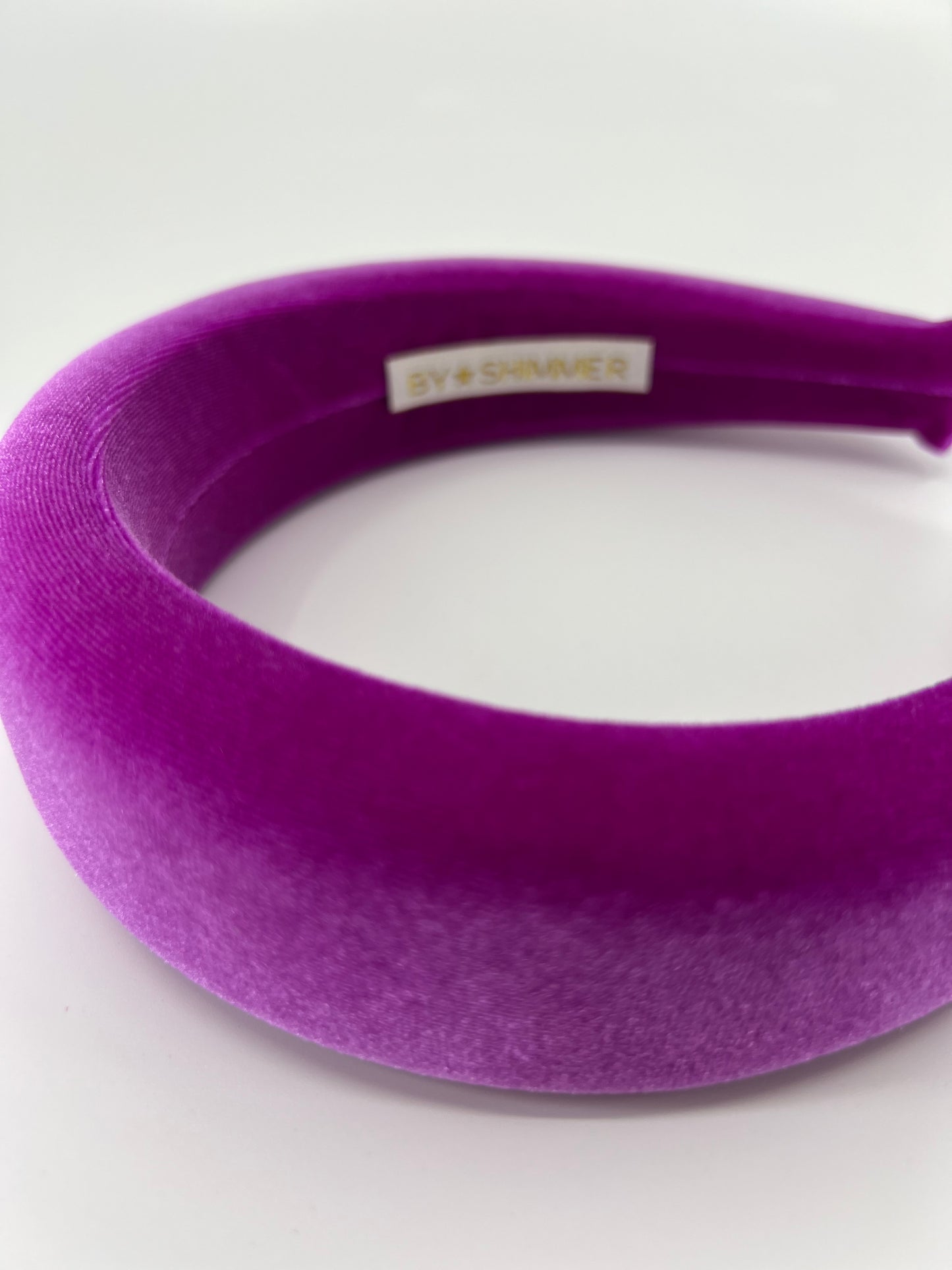 Fuchsia Luxury Velvet Padded Headband - BY⭑SHIMMER