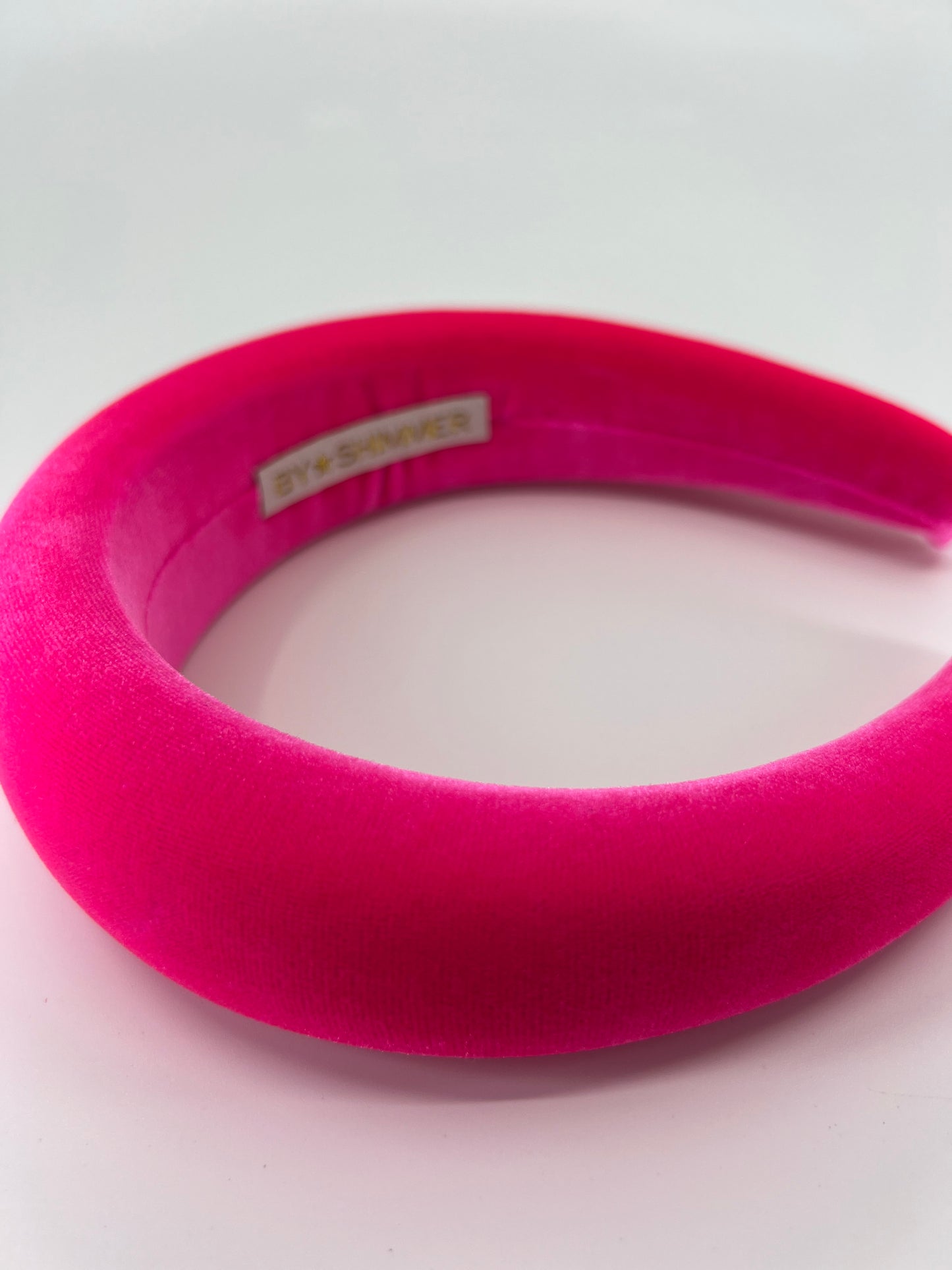 Hot Pink Luxury Velvet Padded Headband - BY⭑SHIMMER