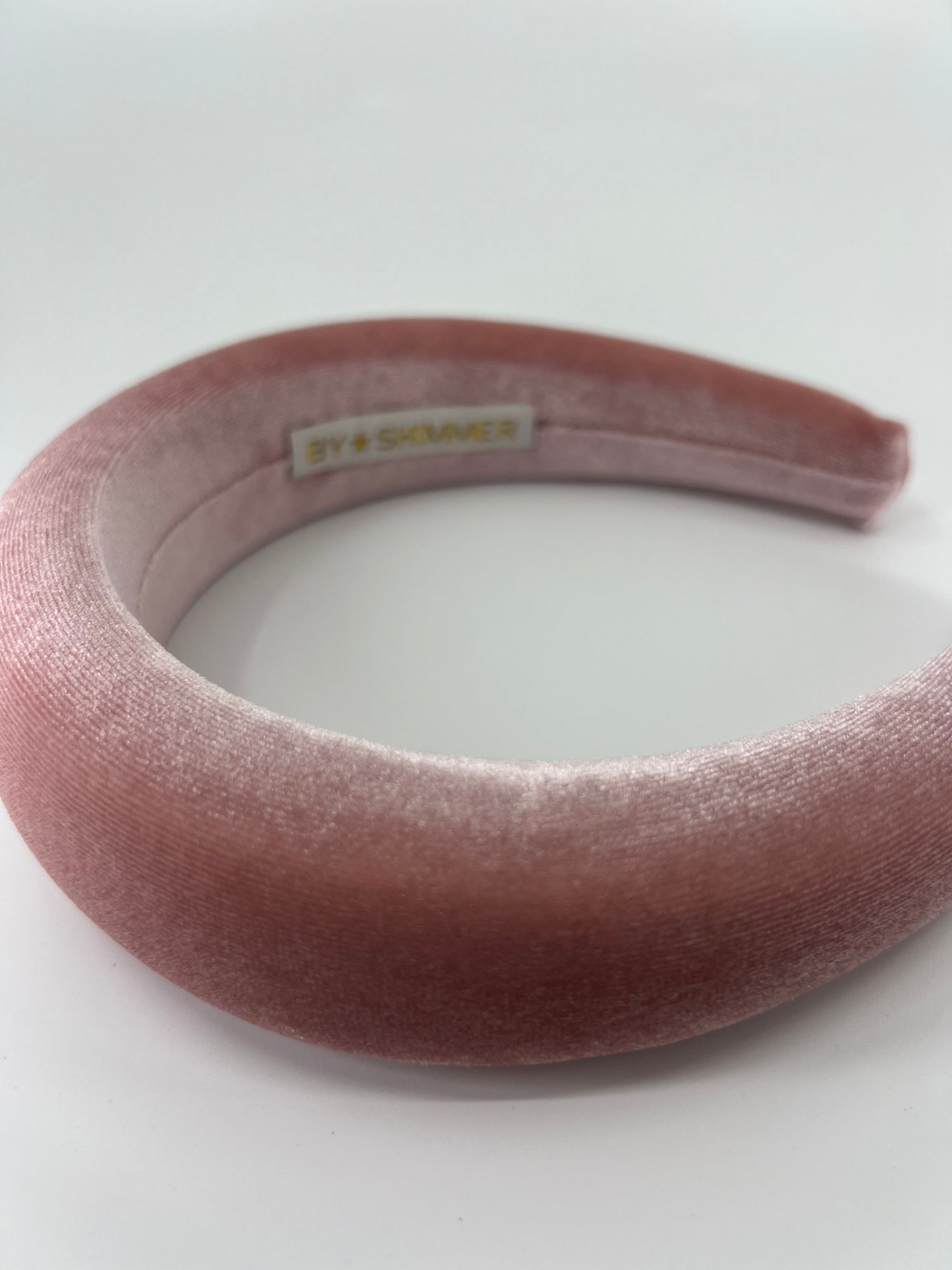 Blush Pink Luxury Velvet Padded Headband - BY⭑SHIMMER