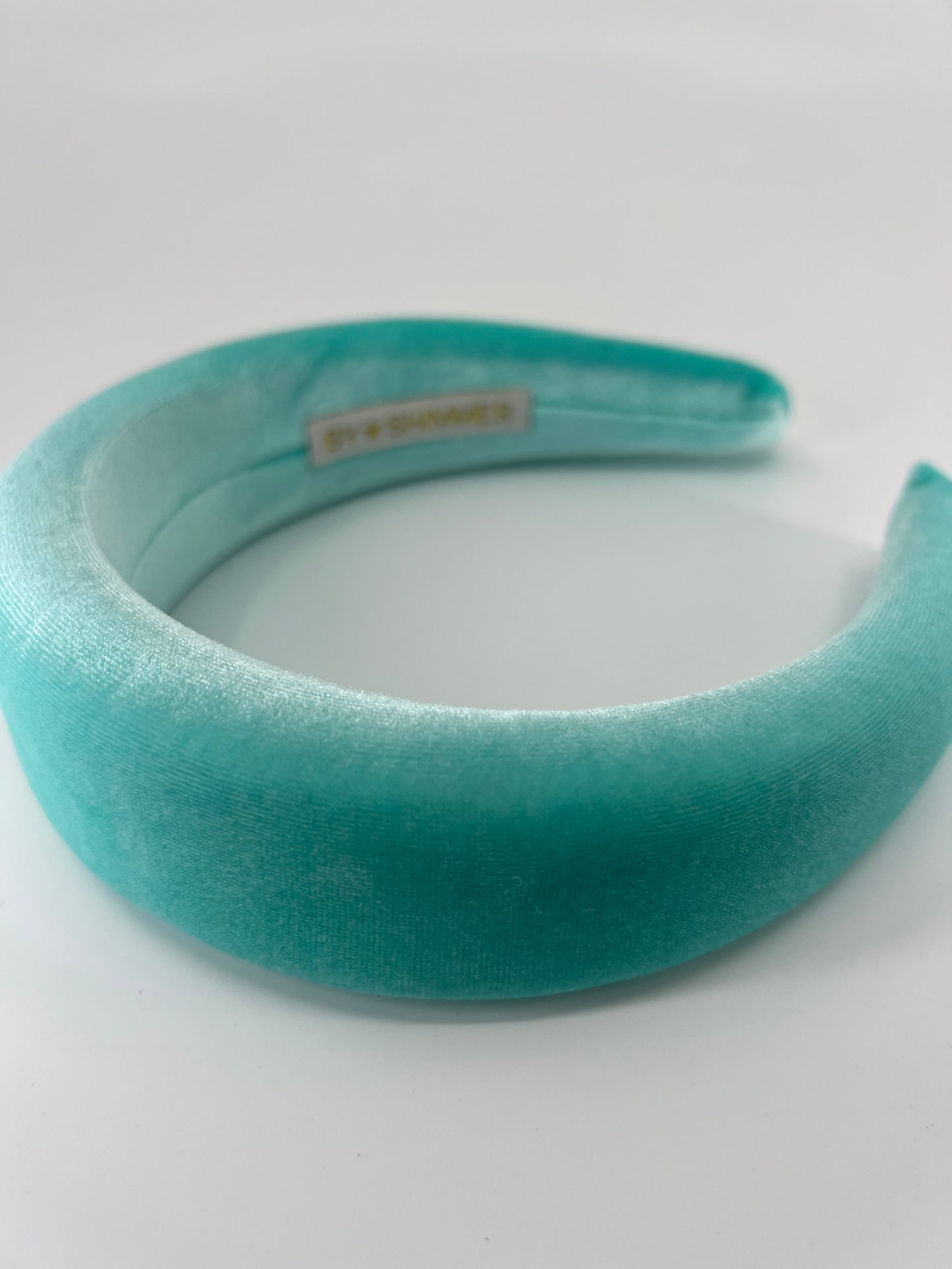 Aqua Luxury Velvet Padded Headband - BY⭑SHIMMER