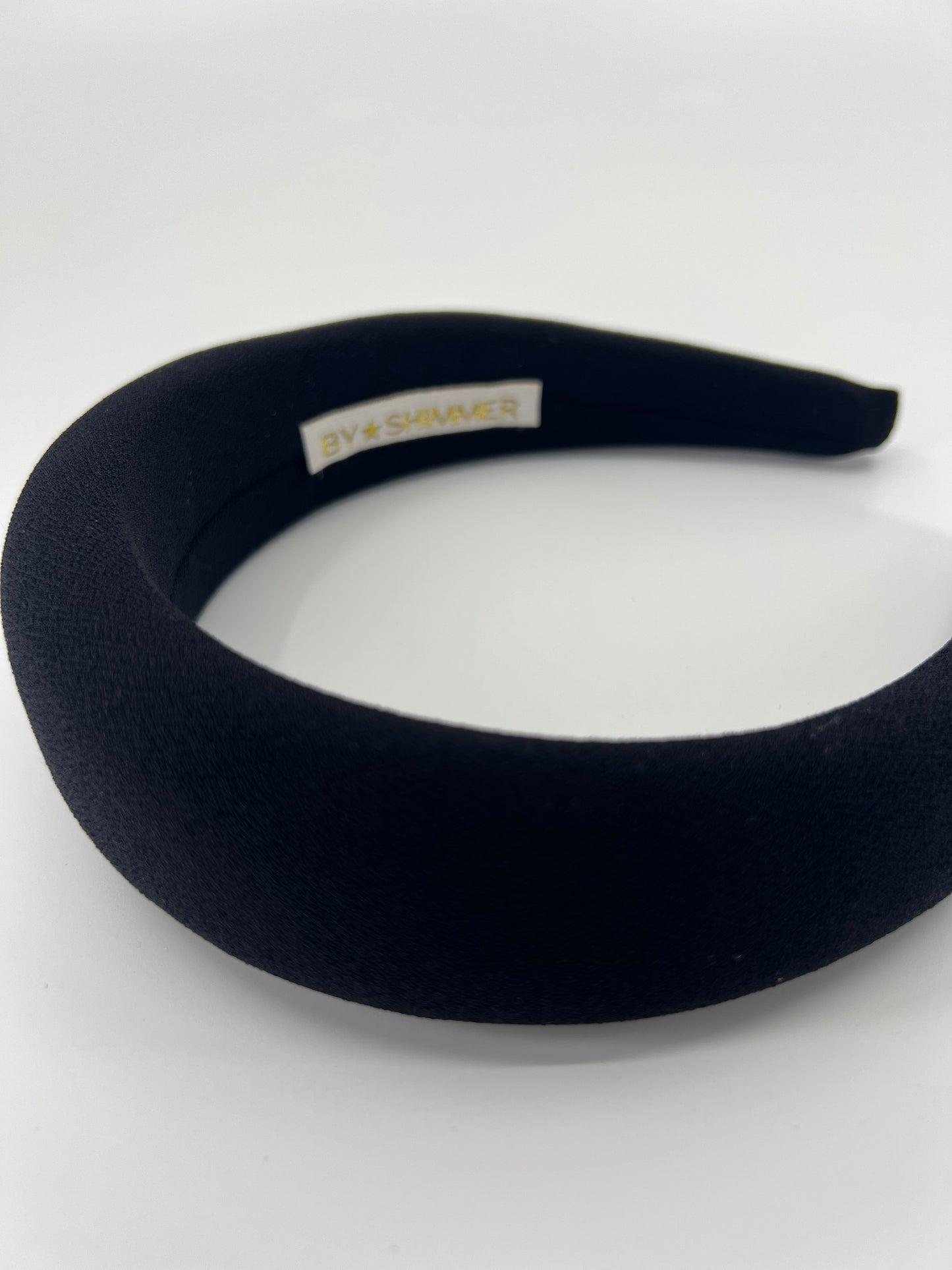 Black Luxury Padded Headband - BY⭑SHIMMER