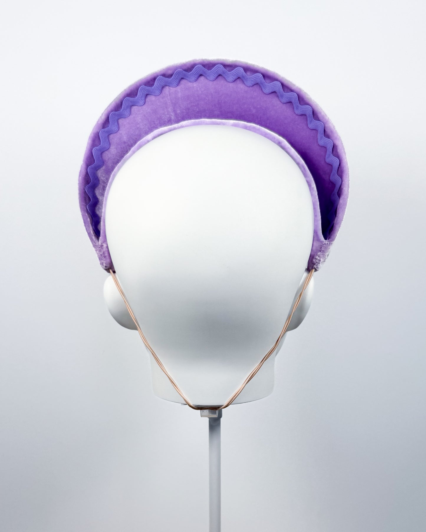 Purple Velvet Halo with Swarovski Crystals - BY⭑SHIMMER