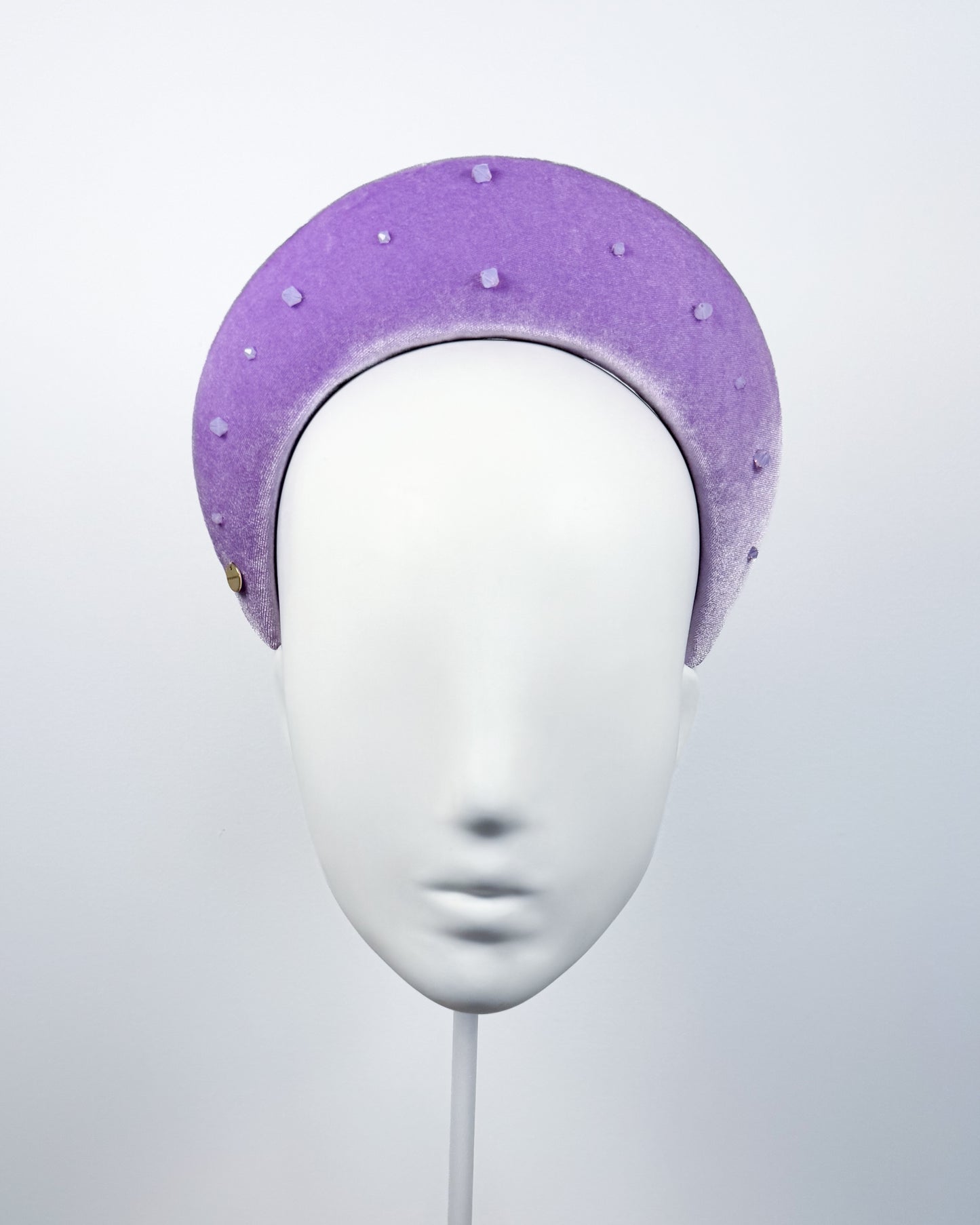 Purple Velvet Halo with Swarovski Crystals - BY⭑SHIMMER